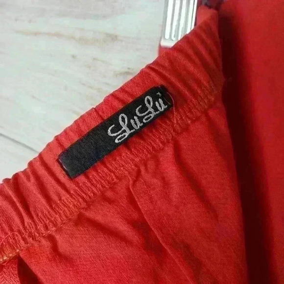 LULUS Exclusive Forget Me Notch Strapless Red Dress peplum waist size small - Picture 5 of 9